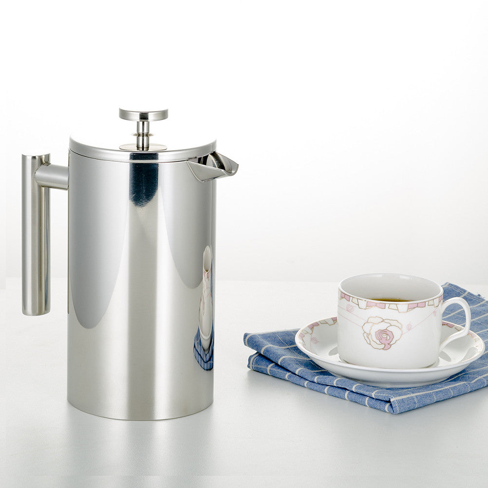 Stainless Steel French Press Coffee Tea Maker Double Wall Filter