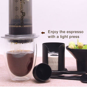Press Espresso Coffee Household Portable DIY Coffee Pot Orange