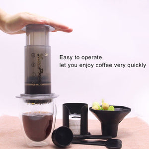 Press Espresso Coffee Household Portable DIY Coffee Pot Orange